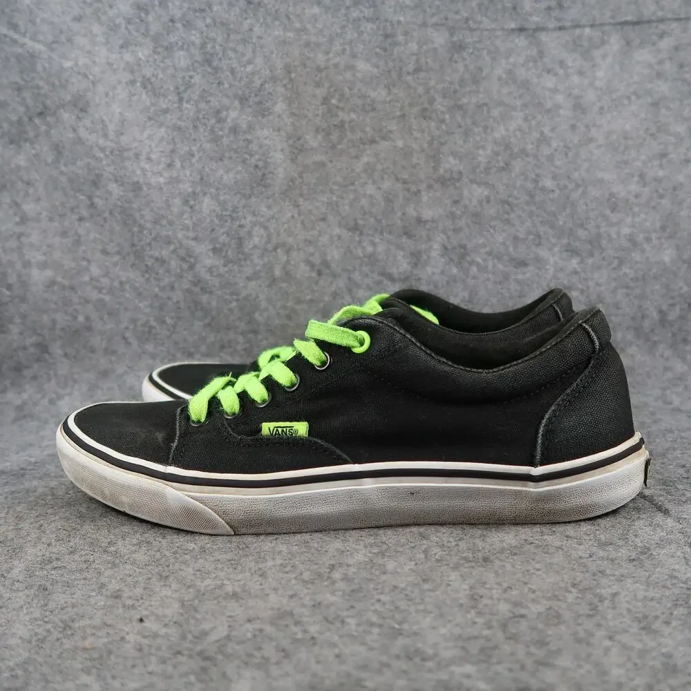 Vans Shoes Mens 9.5 Sneakers Era Skate Canvas Black Green Casual Active Trainers